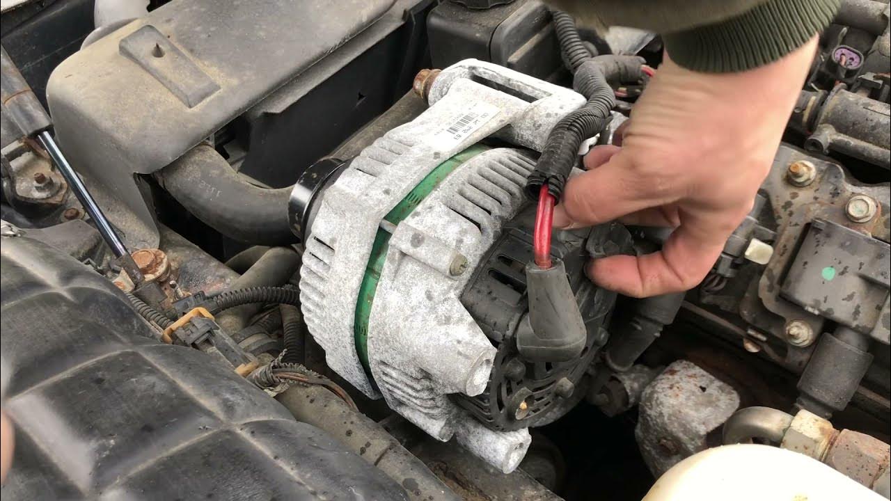 2003 C5 Corvette Alternator change and how to see if it is now charging. YouTube