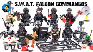 : LEGO S.W.A.T. Bomb Squad Elite Force Falcon Commandos Unofficial Knockoff Minifigures