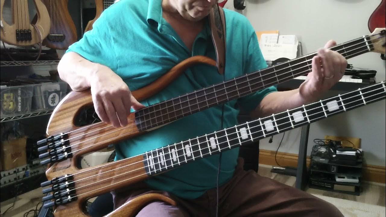 Testing the Wittman Double Neck Fretted and Lined Fretless Bass YouTube