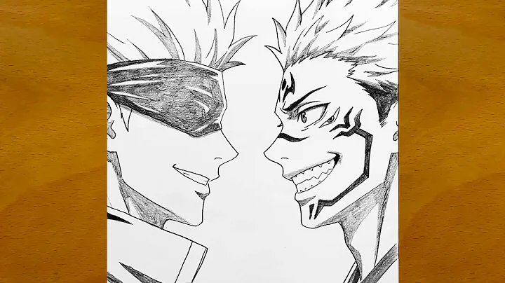 How to Draw Gojo Satoru vs Ryomen Sukuna | JJK Anime Drawing