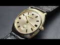 14k gold 70n0 bulova sea king bu cal 10ch cleaned serviced