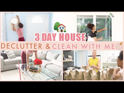 NEW CLEAN WITH ME | DECLUTTERING & CLEANING MOTIVATION | Kitchen organization + mini patio makeover