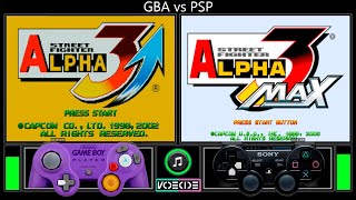 Street Fighter Alpha 3 (GBA vs PSP) Gameplay Comparison