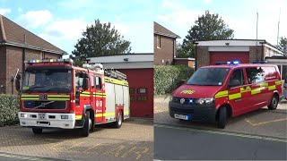 *RETAINED ARRIVING* *GOPRO* Portchester Fire Station WrT JH28P4 & CSU JH28C3 Turnout