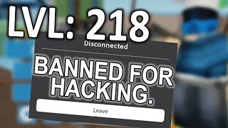 A Level 375+ Got BANNED For HACKING in Arsenal (ROBLOX) 