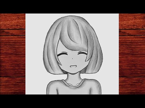 Kolay Anime Kız Çizimi - Anime Kız Nasıl Çizilir - Easy Anime Girl Drawing - Çok Kolay Çizimler 2022