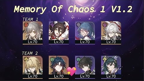 Memory Of Chaos 1 Full Stars Version 1.2 | Honkai: Star Rail