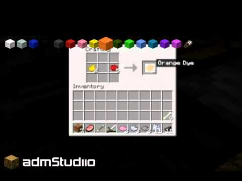admStudiio: Minecraft - Jak zrobic pomarańczowy barwnik. - YouTube