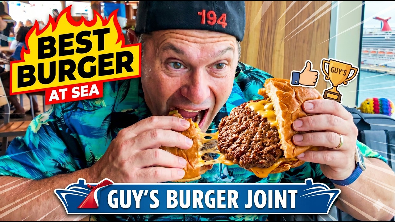 Guy's Burger Joint Best Burger at Sea @Carnival
