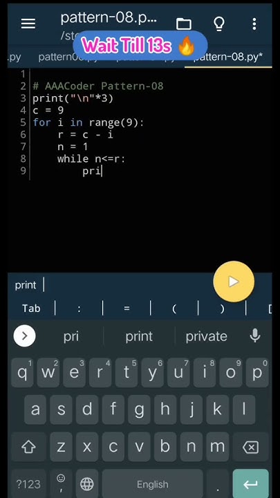How Easy In Python To Print Number Pattern With Star Pattern | Coding ...