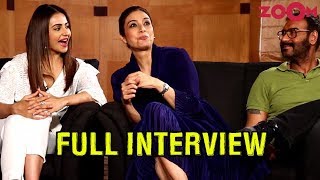 Ajay, Tabu & Rakul Preet on De De Pyaar De | Paparazzi moments | Kissing scenes & more | Exclusive