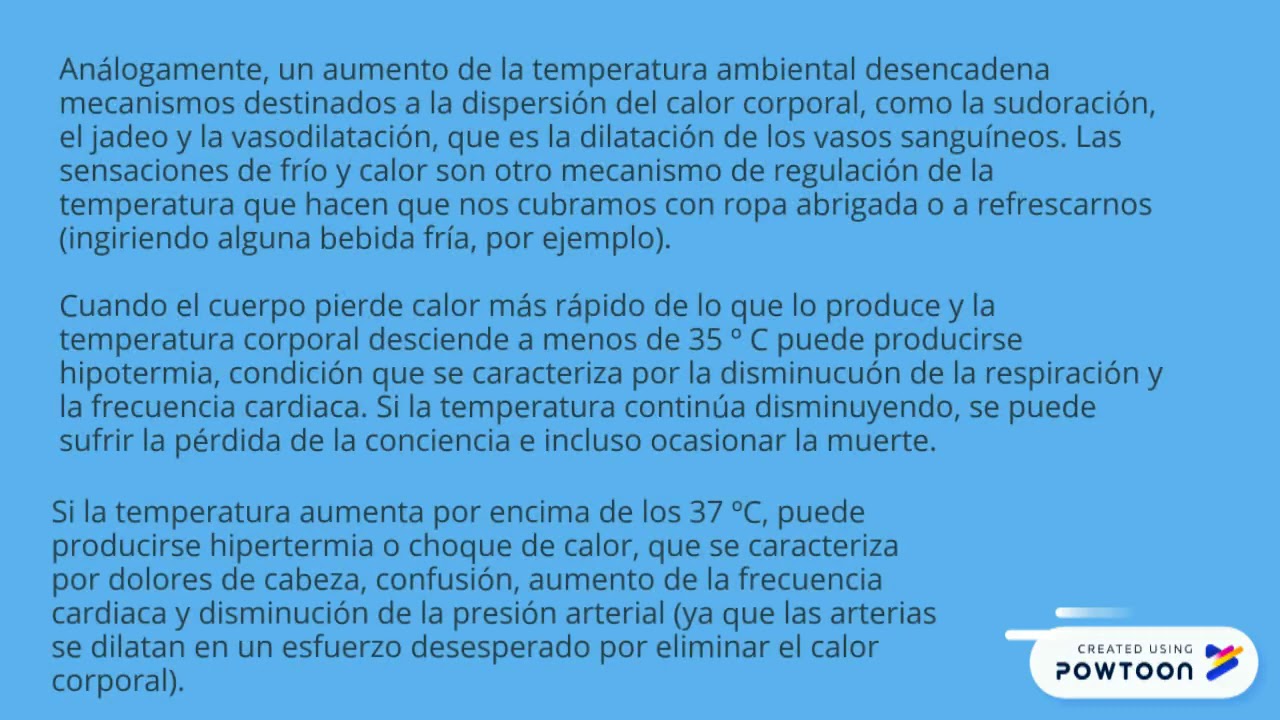 La presión arterial provoca sudoración