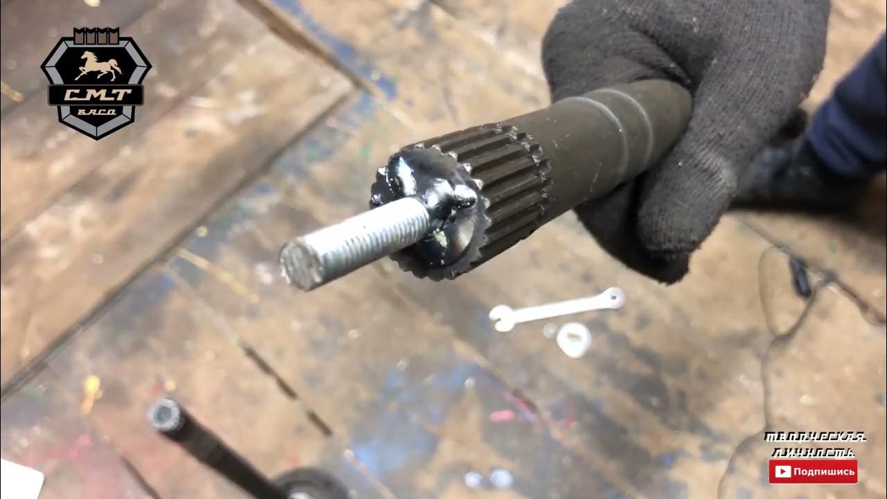 #1СМТ 🚜 Полуоси для мини трактора Новый способ 2020, без токарных работ ...