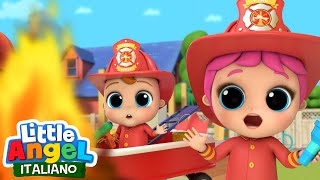 Mamma, Voglio Essere Un Pompiere 💦🚨 Cartoni Animati & Canzoni Bambini | Little Angel Italiano