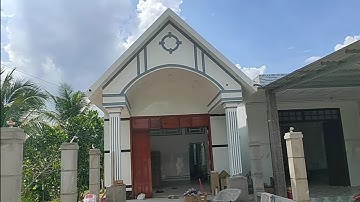 ngôi nhà nóc thái do anh Em cuộc sống thợ hồ làm sắp hoàn thành