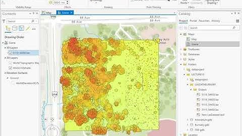 Exploring a LiDAR LAS dataset in ArcGIS Pro