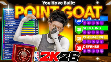 *NEW* 6’1 GUARD BUILD IS UNGUARDABLE in NBA2K26! BEST GUARD BUILD in NBA2K26!