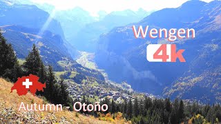 SWITZERLAND - WENGEN - PART 3 - LAUTERBRUNNEN - Walking Tour beautiful villages - hermosos - 4k - 🇨🇭