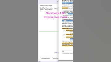 Use Notebook LM Interactive mode to talk to AI about the topic you