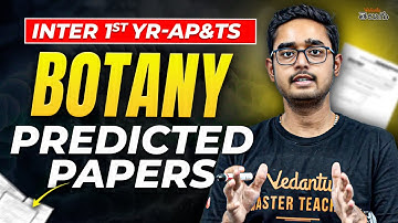 Inter 1st Year Botany Predicted Paper | 2025 AP & TS Important Questions