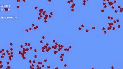 Steering Behaviors - 200 bots Flocking XNA GS 3.1