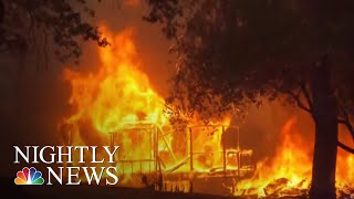 As the nation battles nearly 90 large fires, flames in redding,
california tripled size overnight and took lives of a firefighter
dozer driver. ...