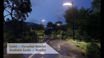 Realistic Lumion Render | ACCİDENT ON RAİNLY ROAD