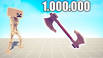 1.000.000 DAMAGE AXE THROWER vs EVERY UNITS - TABS | Totally Accurate Battle Simulator 2025