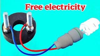How to get free energy using speaker magnet technology