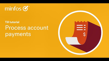 Process customer account payments in Minfos
