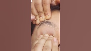 Eyebrow threading#shhorts #shortvideo #eyebrowthreading #eyebrow #eyebrowthreadingtutorial