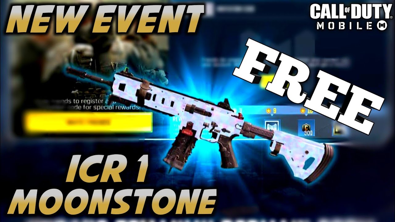 Cod Mobile Free Icr 1 Moonstone Gun Skin In Codm Upcoming New Event Codm Youtube