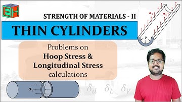 4.1.1 Thin Cylinders - Problem on Circumferential Stress / Hoop Stress | Education in Hands
