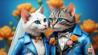 A cat couple is getting married #cute #cat #kitten #catlover