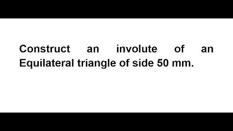 INVOLUTE OF A TRIANGLE in AutoCAD 2007