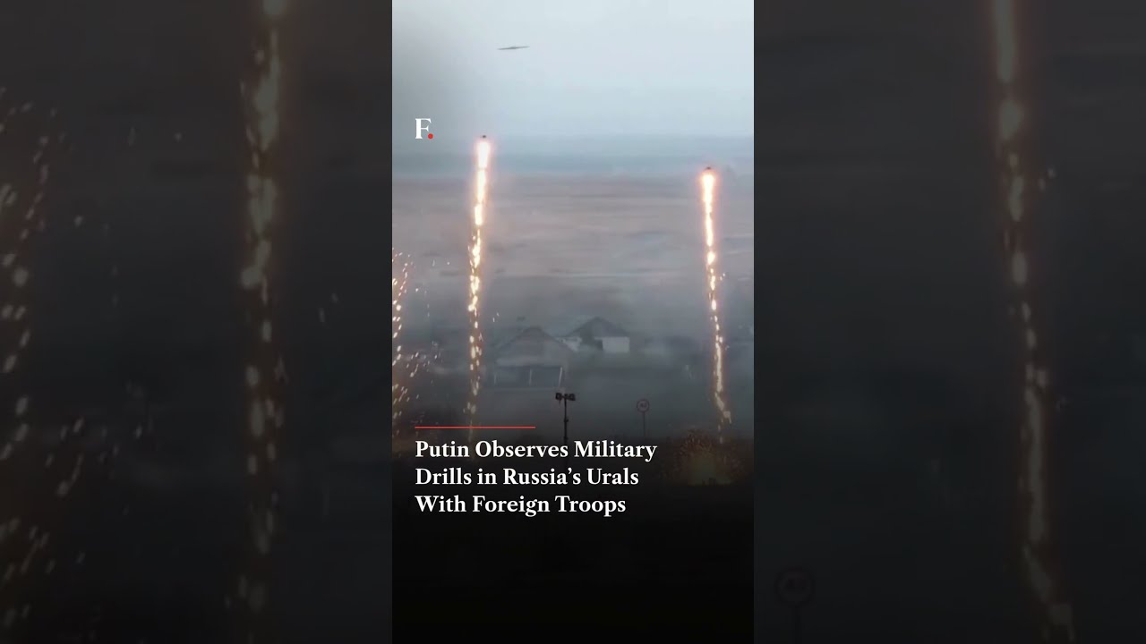 Putin Observes Military Drills In Russia’s Urals Region With Foreign Troops thumbnail