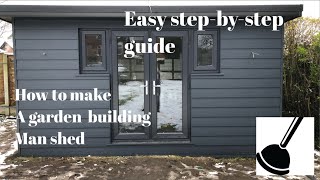 How to make a home office or man cave pub shed self build ideas uk garage pub tour easy