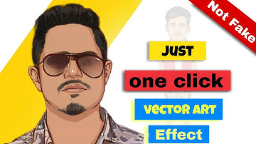 How To Create Vector Art Cartoon Effect In Only 1 Click | photo editing Tutorial in Mobile #msv