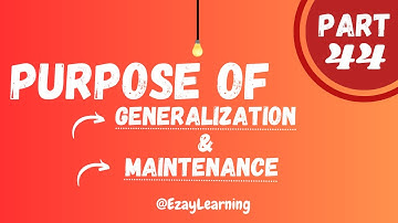 ABAT Exam Preparation Part 44 | Generalization & Maintenance | Ezay Learning