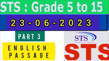 Today Test intermediate Category 05 to 15 23/06/2023 part 3 sukkur iba