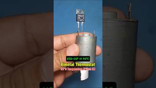 KSD-01F H50°C Bimetal Thermostat Testing #shorts #diy #electronic #creative #ideas #automobile #led