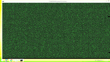 Matrix Falling Effect On Full Screen On Command Prompt