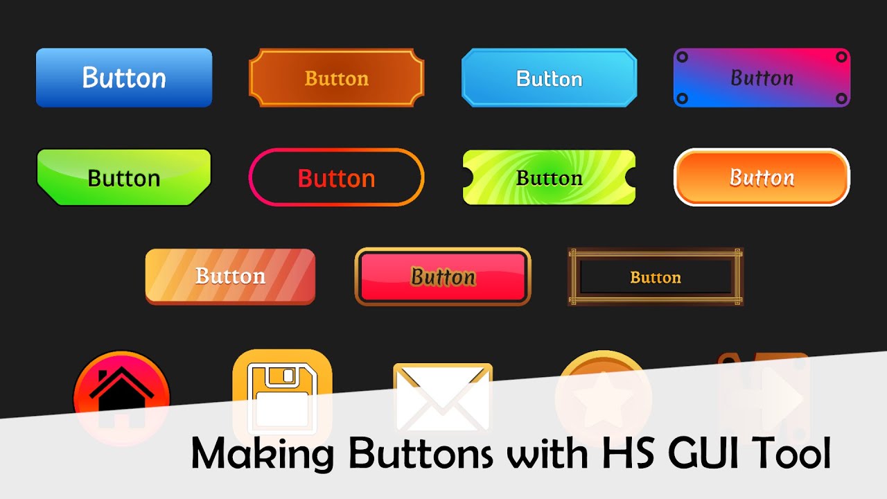 Making a button in Unity | HS GUI Tool - YouTube