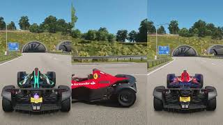 Ferrari f1 team compared to Red Bull and Mercedes AMG be like