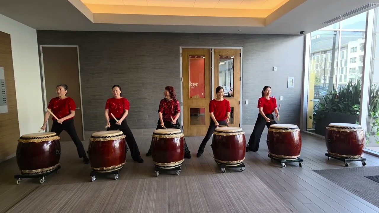 02/18/26 Lunar New Year Drum Performance by Adele Lee and Her Students (Drumming For Health)