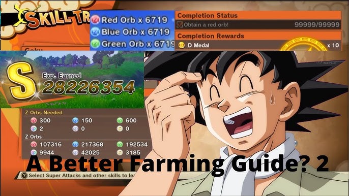 Dragon Ball Z Kakarot Guide — How to farm Z Orbs - Millenium