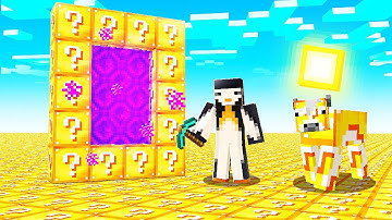 Minecraft MAAR de hele wereld is geluksblokken