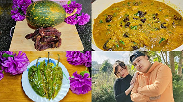 Pathaw Au Phi Shait Khot Ia U Ne 🎃|| Sdieh Sohmynken Jhur 🌶️|| Smoked Beef With Pumpkin Recipe 😋