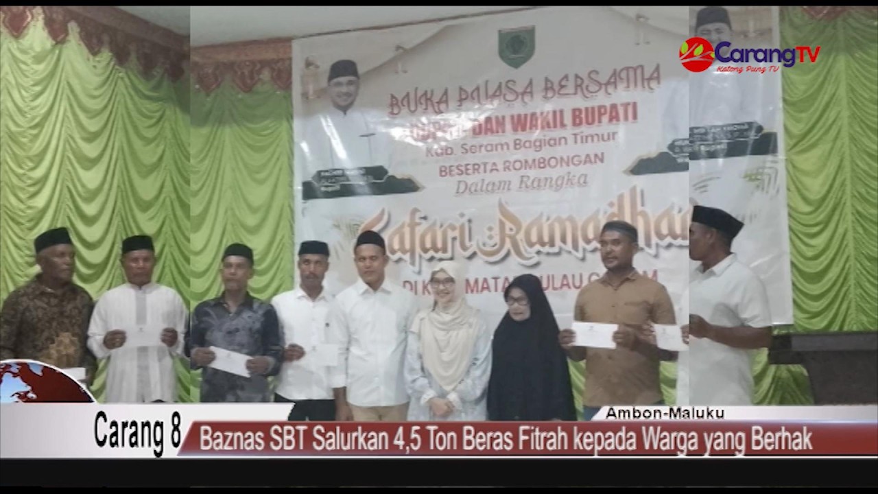Baznas SBT Salurkan 4,5 Ton Beras Fitrah kepada Warga yang Berhak