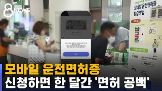 모바일 운전면허증, 신청하면 한 달간 '면허 공백' 혼란 / SBS